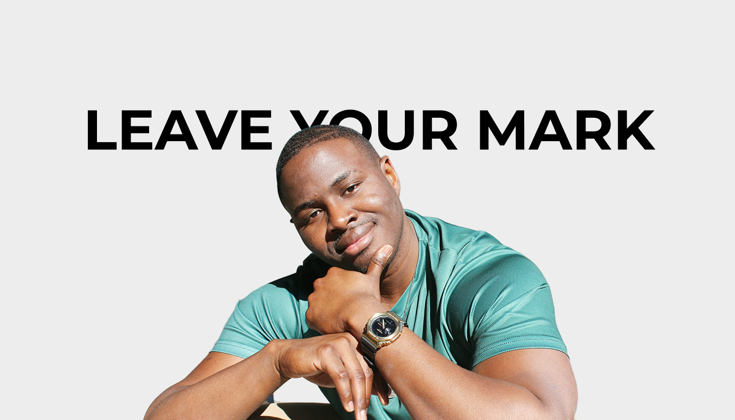 Mark performing spoken word poetry